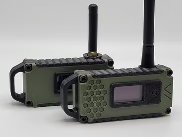 Dispositivo LILYGO Lora32 montado em case 3D